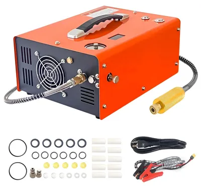 Obrázek produktu pro Kompresor pro vzduchovky PCP – přenosný – vysoký tlak 4500 PSI (310 bar) – automatické vypnutí – bezolejové čerpadlo