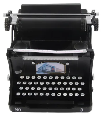 Productafbeelding van Draagbare Vintage Typemachine - Functionele Retro Decoratie - Robuust IJzer