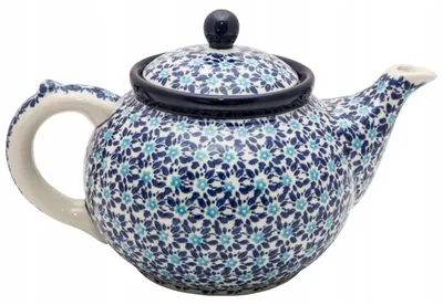 Produktbild von Ceramika Artystyczna Bolesławiec Teekanne Handgefertigt Floral 1.2L