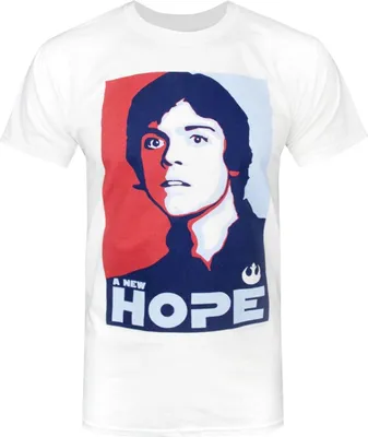 Produktbild von Star Wars offizielles Herren Luke Skywalker A New Hope T-Shirt NS4756 (M) (Weiß)
