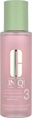 Produktbild von Clinique Clarifying Lotion 3, Gesichtslotion, 200 ml, ölige Haut, Feuchtigkeitsspendend, Glättend, Flasche, - Use twice a day, morning and night. - Apply with a Baumwolle ball, sweeping gently over face and...