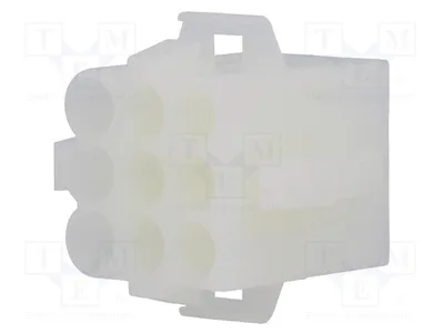 Image de 1 connecteur femelle, type câble-câble, 6,1 mm, broche : 9, référence : 1-480672-0, connecteur à verrouillage