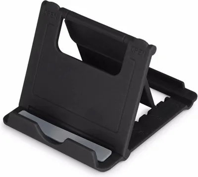 Zdjęcie produktu dla Go Go Gadget – "Uniwersalny, regulowany uchwyt na telefon i tablet do biurka – kolor: czarny."