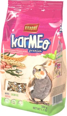 Produktbild von Nymphen Premium-Futtermix - Vitapol Karmeo 500G, Gesund & Nahrhaft Für Vögel Nymphen Futtermix Vitapol Karmeo 500G - Hochwertiges, Ausgewogenes Vogelfutter