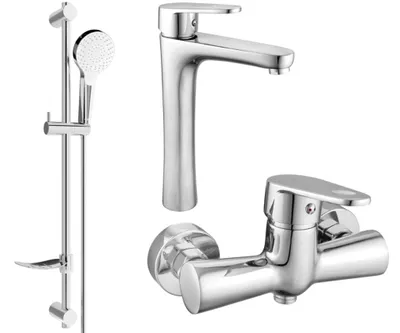 Produktbild von Mexen Kama DF05 Brausegarnitur, Chrom - 72514DF05-00