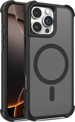 Produktbild von Mobigear Armor Shield iPhone 16 Pro MagSafe Hülle Hardcase Backcover - Schwarz