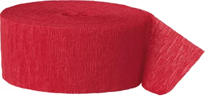 Produktbild von Kreppband Uni 25m Rot