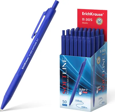 Produktbild von Druckkugelschreiber R-305 Softline 0,35mm 50er Pack Blau