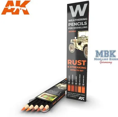 Obrázok produktu pre AK Interactive S.L. AK-10041 Rust & Streaking: Sada efektov