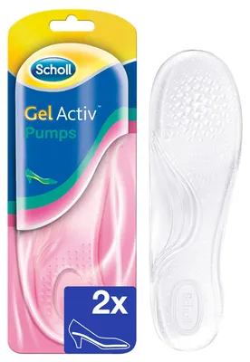 Immagine prodotto di Solette Scholl Gel Activ, adatte per scarpe da donna, inclusi modelli con tacchi fino a 5,5 cm