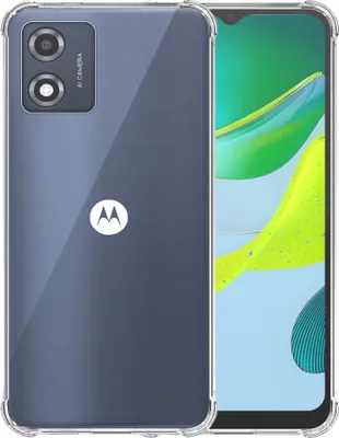 Produktbild von Handyhülle geeignet für Motorola Moto E13 Transparent - Stoßfeste TPU Silikonhülle mit Bumper Transparent - Smartphonica