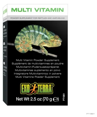 Productafbeelding van Exo Terra Multivitamine poeder supplement 70 g – aanvullend voeder voor reptielen en amfibieën 70 gram