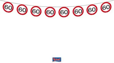 Produktbild von Verkehrsschild 60 Wimpelkette 12m