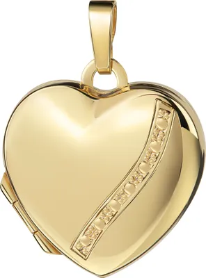 Produktbild von Amulett Herz GoldAnhänger Medaillon Gold 585 zum Öffnen für 2 Bilder