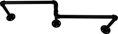Immagine prodotto di QUVIO Appendiabiti - Appendiabiti industriale - Montaggio a parete - Appendiabiti industriale - Metallo - 23 x 96 x 18 cm (lxwxh)