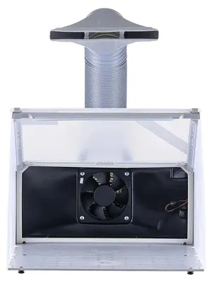 Imagen del producto de Cabina de pintura con aerógrafo, ventilador de extracción, uso versátil, color beige