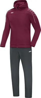 Produktbild von JAKO Unisex Präsentationsanzug Classico mit Kapuze, Farbe:maroon, Größe:3XL