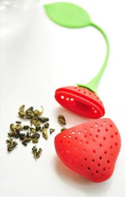 Productafbeelding van CHPN - Theezakje - Theefilter - Zakje voor losse thee - Aardbei - Theeaccessoires - Theemengsel - Zelf maken - Thee zetten - Kop thee - Theezeef - Theefilter