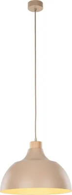 Produktbild von Hängeleuchte Metall Ø 34 cm rund H: max. 170 cm Beige E27 Modern Hängelampe