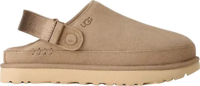 Produktbild von Kaufen Sie den UGG Goldenstar Sand bei Kicksshop. Bequemer beiger Slipper für Damen aus weichem Wildleder und mit modernem Design.