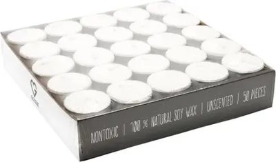 Obrázek produktu pro Goodie Čajové svíčky ze sójového vosku - Tealights soy wax - 50 ks