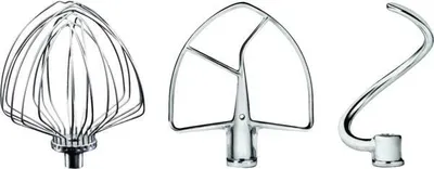 Produktbild von Kitchenaid Flachrührer/Knethakenset für Mixer-/Küchenmaschinen 5KSM7BL3PSS Edelstahl