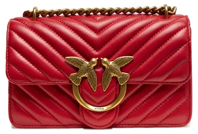 Produktbild von PINKO Schultertasche aus Leder in Rot