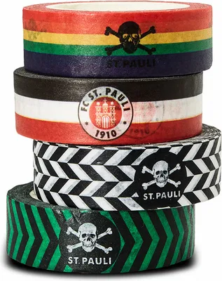 Produktbild von FC St. Pauli - Dekotapes 4er Set bunt