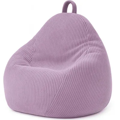 Produktbild von Birnen-Sitzsack aus Cord mit abnehmbarem Bezug 105 x 85 cm, Hellviolett