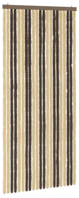Immagine prodotto di Zanzariera a tenda, colore marrone scuro e beige, 90 x 200 cm