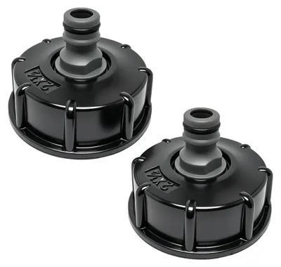 Productafbeelding van 2 stuks IBC-tankadapter met binnendraad voor tuinslangen