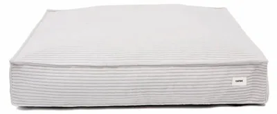 Produktbild von CAFIDE Cuadra Hundebett Cord Weiß L, 90 x 78 x 15 cm