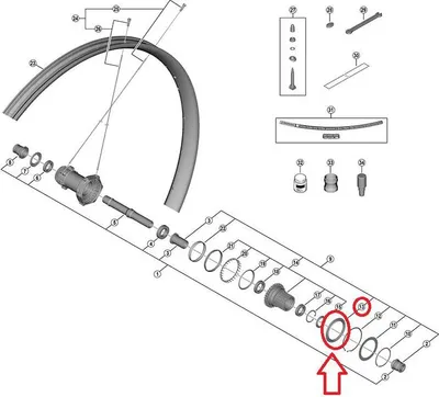 Zdjęcie produktu dla Uszczelka zewnętrzna SHIMANO FH-M9210-B, 10 mm - niezawodne uszczelnienie piasty.