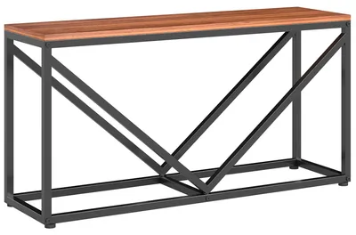 Produktbild von 2-in-1 Kaminholzregal für innen 98 x 28 x 50 cm erhöhtes Brennholzregal mit Ablage Trennwand Beistelltisch