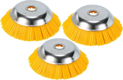 Produktbild von Yakimz Unkrautbürste 3er Nylon 25,4x200mm Freischneideraufsatz 8 Zoll Nylonbürste Für Stihl Motorsense Freischneider
