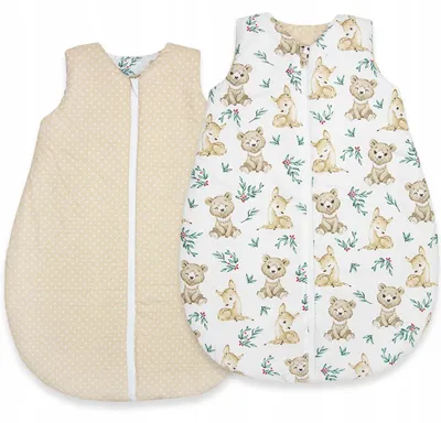 Produktbild von Ankras Baby-Schlafsack Ganzjährig Wendbar 100% Baumwolle