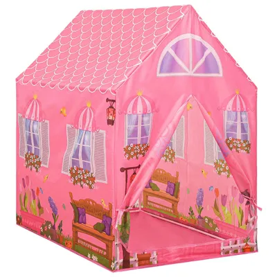 Image de vidaXL Tente de jeu pour enfants Rose 69x94x104 cm
