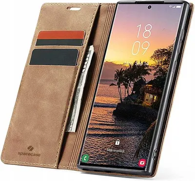 Produktbild von Spacecase Geldbörse Galaxy S24 Ultra hellbraun