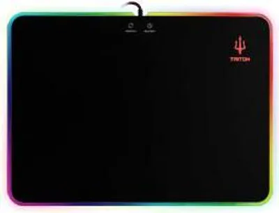 Obrázek produktu pro Atlantis Land P002-GP35-LED, Černá, Jednobarevný, Textil, Guma, Napájení z USB, Vícebarevný, Herní podložka na myš