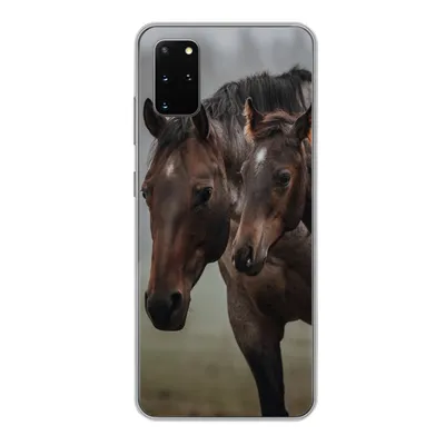Produktbild von MuchoWow® Handyhülle Schutzhülle Hülle für Samsung Galaxy S20 Plus Pferde - Nebel - Landschaft Silikon Softcase Handy Hülle - Hartschale
