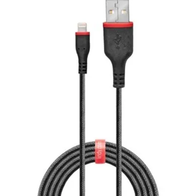 Produktbild von LINDY USB Typ A an Lightning Ladekabel verstärkt 0,5m