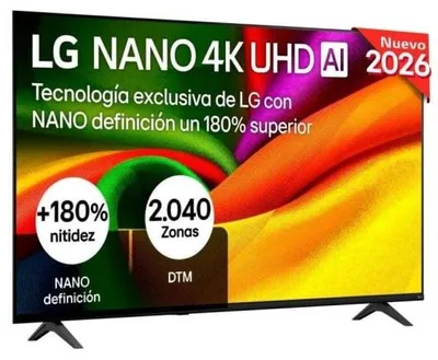 Produktbild von LG NANO 4K UHD AI 50NU8E0B3LA.AEU, 127 cm (50"), 3840 x 2160 Pixel, NanoCell, Smart-TV, WLAN, Schwarz