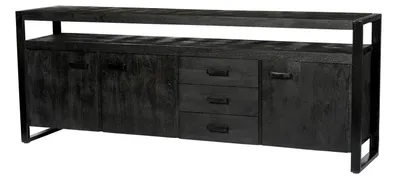 Productafbeelding van Livingfurn Dressoir Norris Zwart 210cm
