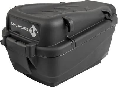 Produktbild von M-Wave Amsterdam Easy Box S-M, Hinten, Fahrrad-Topcase, Kunststoff, Schwarz, 5 l, 200 mm