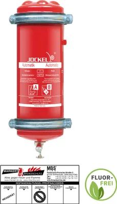 Produktbild von Jockel 9L Auslösetemp. 93 °C Schaum Automatik-Feuerlöscher fluorfrei inkl. Plakette