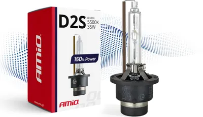Zdjęcie produktu dla Żarówka ksenonowa żarnik xenon D2S 5500K AMiO 150% POWER AMIO-01973