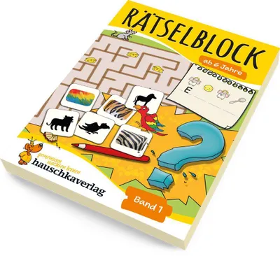 Produktbild von Rätselblock ab 6 Jahre, Band 1, A5-Block