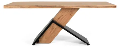 Image de Table à manger Nandita en bois d'acacia, 76 cm x 200 cm x 100 cm, Giner y Colomer