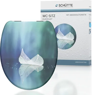 Obrázek produktu pro SCHÜTTE WC sedátko FALLEN LEAF, duroplastové WC sedátko s motivem soft close, WC sedátko