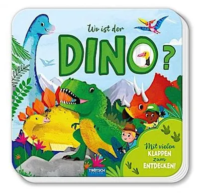 Obrázok produktu pre Trötsch Pappenbuch mit Klappen Mein erstes Klappenbuch Wo ist der Dino?